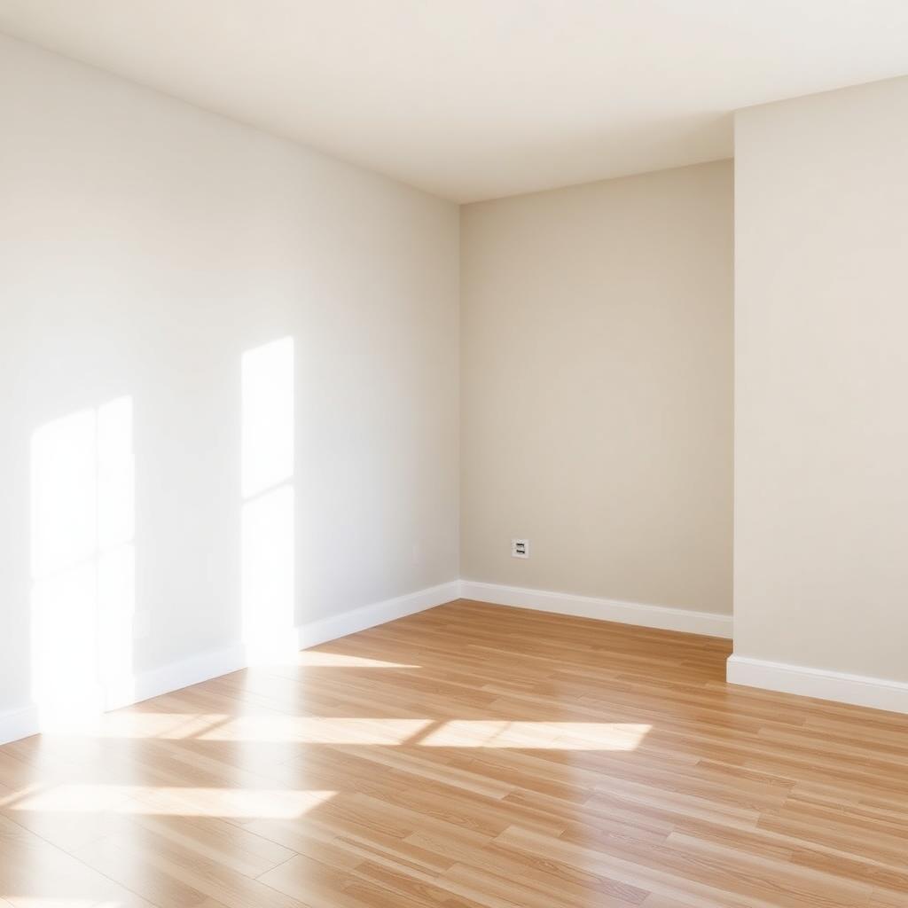 Move-in ready apartment interior after property service work